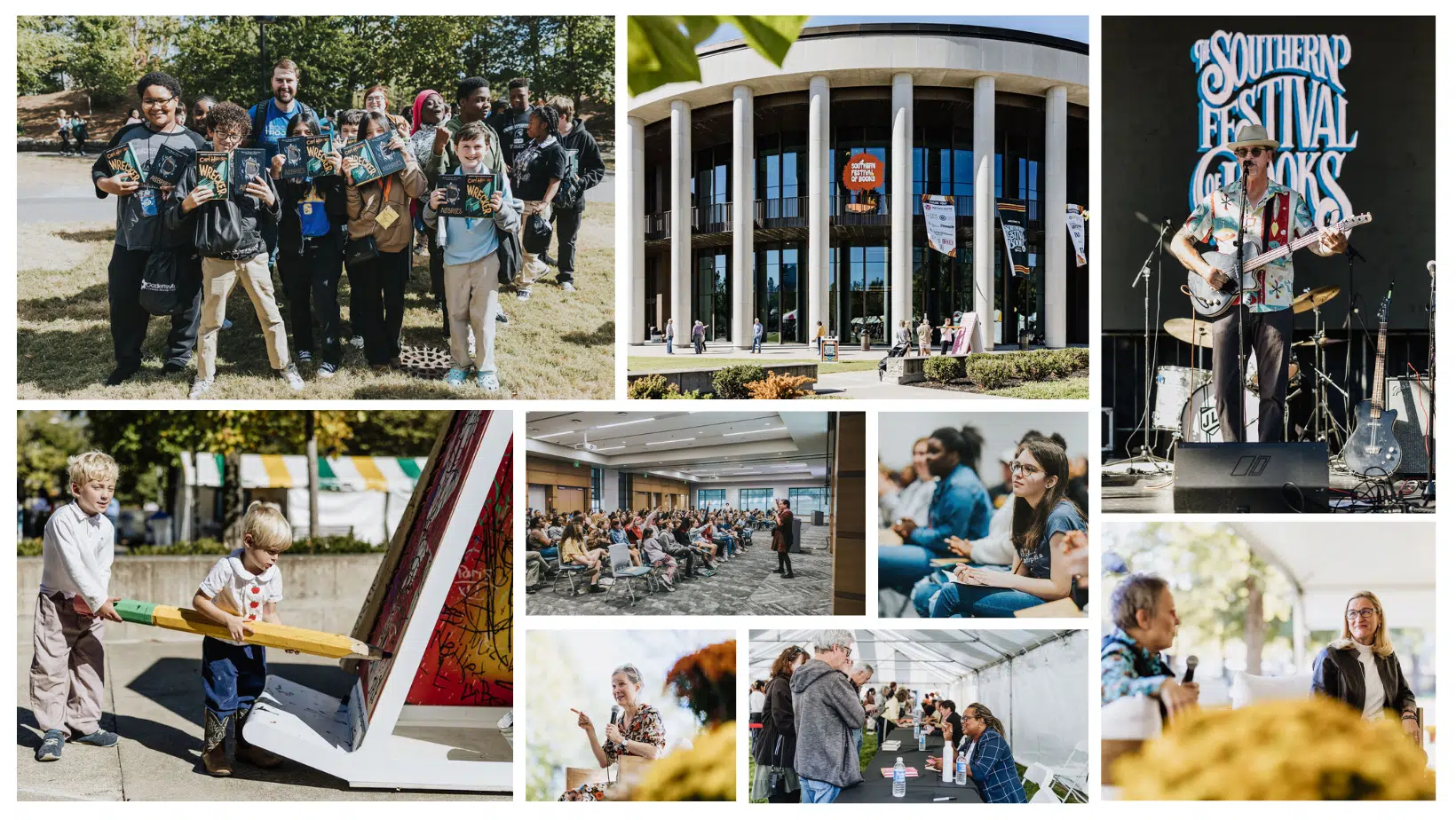Southern Festival of Books photo collage